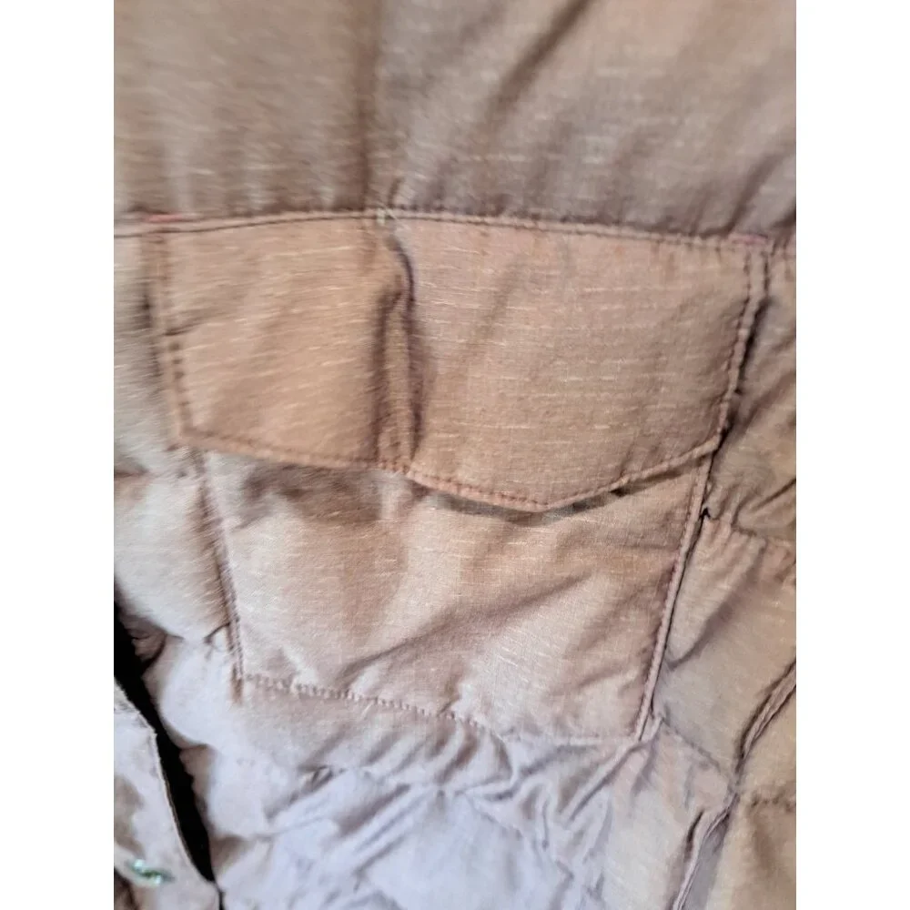 L.L. Bean Downtek Women's Down Puffer Coat Jacket Full Zip Med Heathered Purple - Picture 3 of 11
